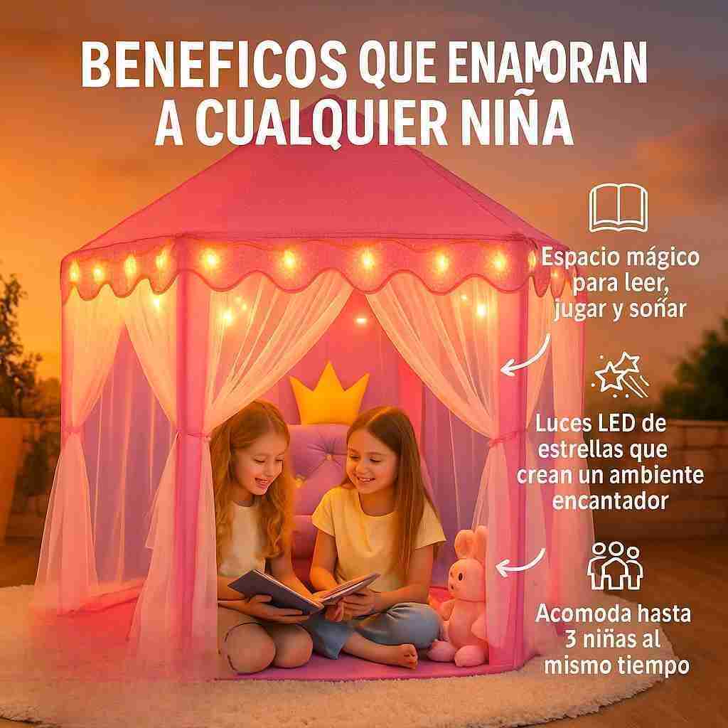 MagicCastle® – Castillo de princesas + Luces led