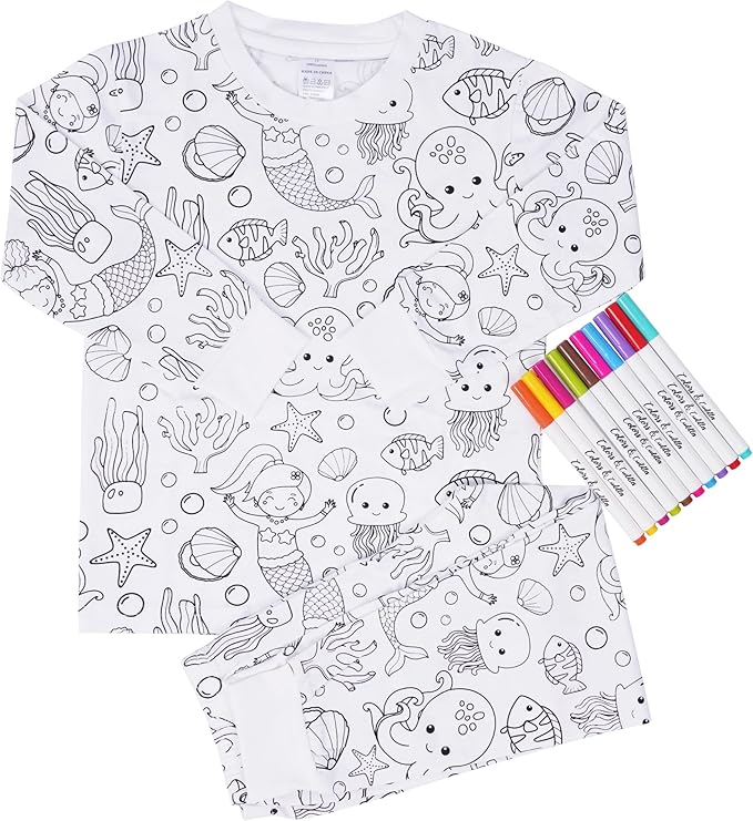 CreativeDream™ – Pijama Coloreable para Niños | Diversión creativa antes de dormir