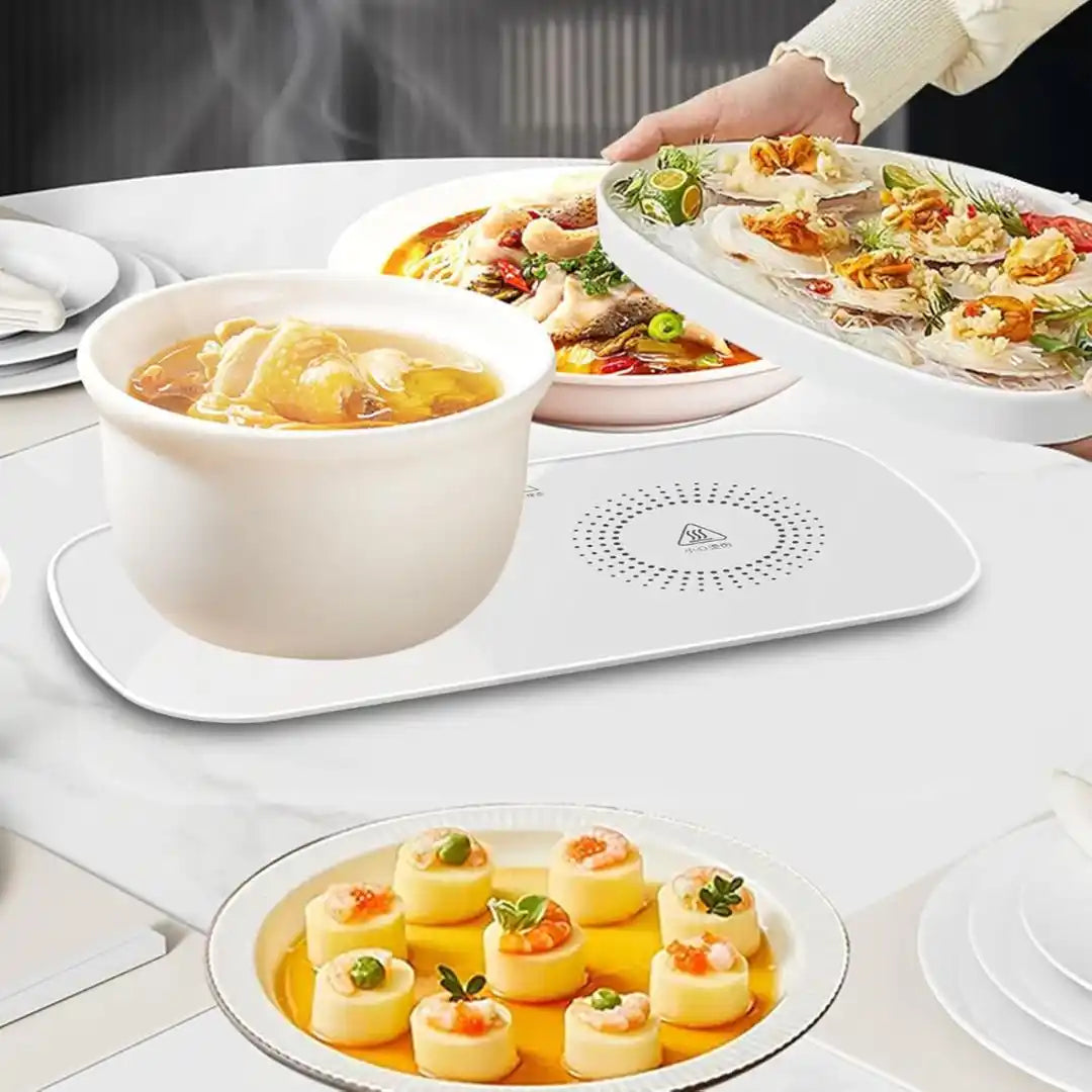 WarmPlate® – Placa Calefactora Eléctrica | Mantén tu comida caliente sin estufa