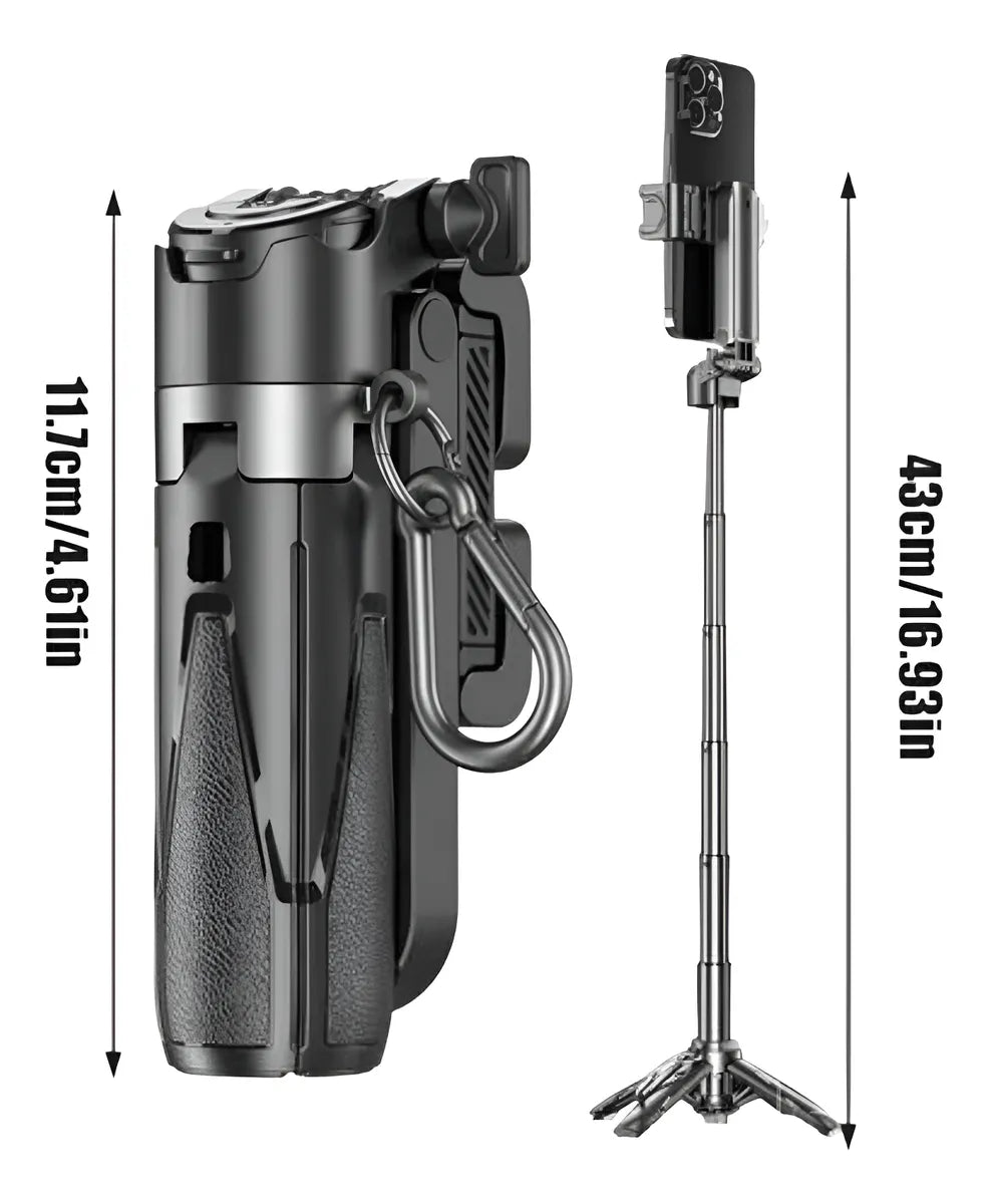 ProGrip® — Soporte Cámara + Selfie Stick 3 en 1 | Convierte tu celular en una cámara con estabilidad y control