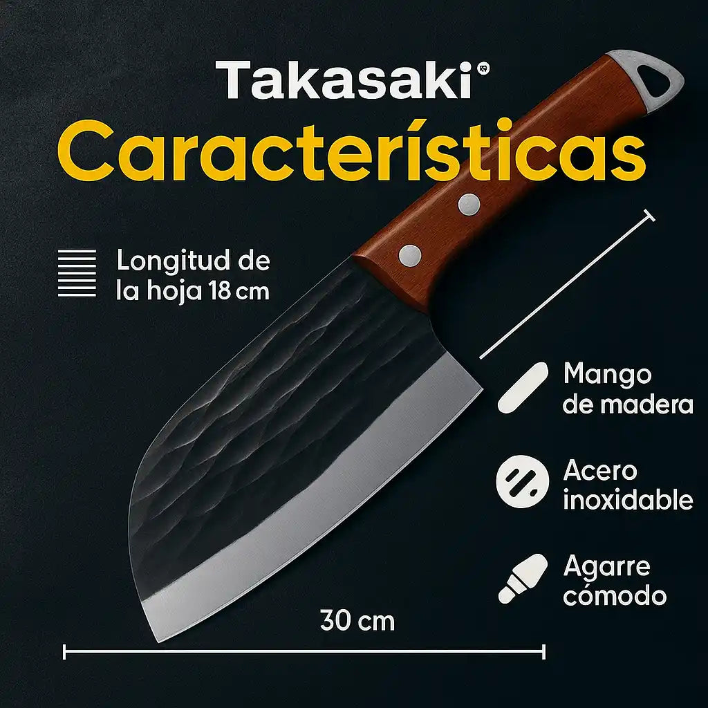 Katana Blade Takasaki™ — El Cuchillo Japonés que Corta con Precisión y Elegancia