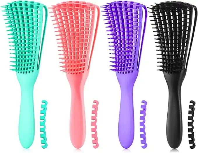 CurlEase® OFERTA 2X1 de Cepillo Desenredante Antifrizz – Define Tus Rizos Sin Jalones
