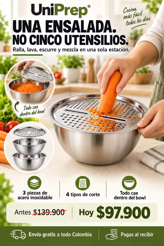 UniPrep® | Ralla, lava y mezcla en un solo lugar