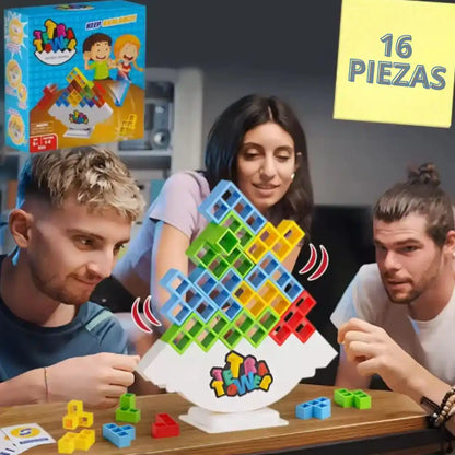 STACKING GAME® Juego de Equilibrio Tetra – Diversión inteligente para todas las edades