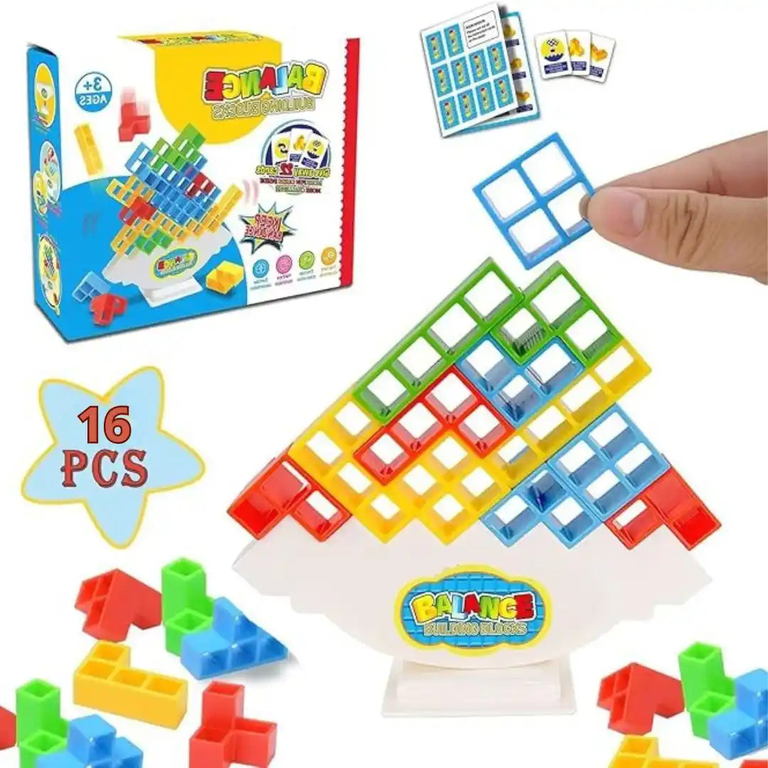 STACKING GAME® Juego de Equilibrio Tetra – Diversión inteligente para todas las edades