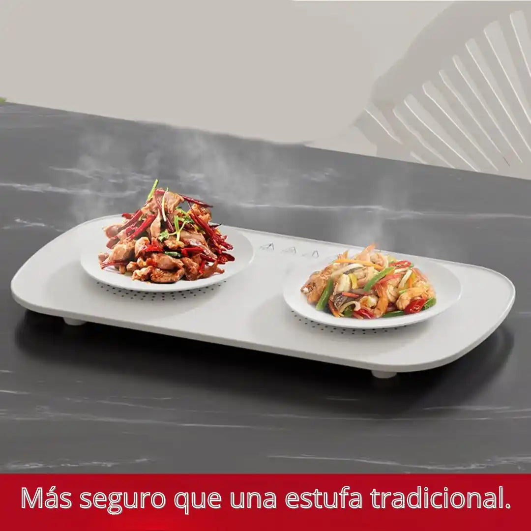 WarmPlate® – Placa Calefactora Eléctrica | Mantén tu comida caliente sin estufa
