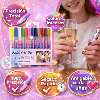 NailPro® – Marcadores de Arte para Uñas | Diseño fácil, preciso y con acabado profesional