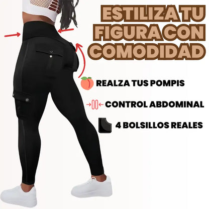LEGGINGS CARGO CON REALCE Y CONTROL | Estiliza tu figura con comodidad