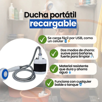 Ducha Portátil Recargable