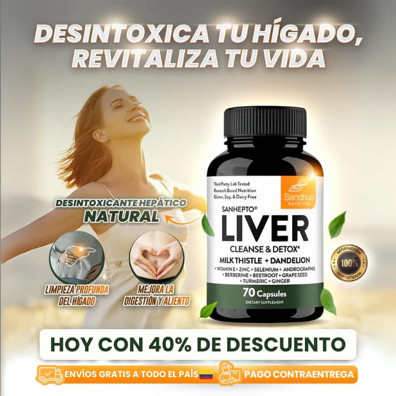 LIVER CLEANSE 70 CAPSULAS | DESINTOXICA TU HÍGADO