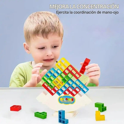STACKING GAME® Juego de Equilibrio Tetra – Diversión inteligente para todas las edades