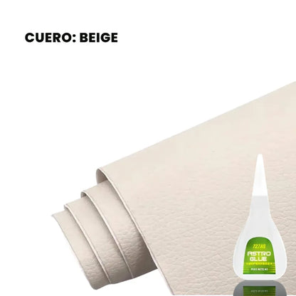 ROLLO DE CUERO AUTOADHESIVO + PEGAMENTO PARA REAFIRMAR