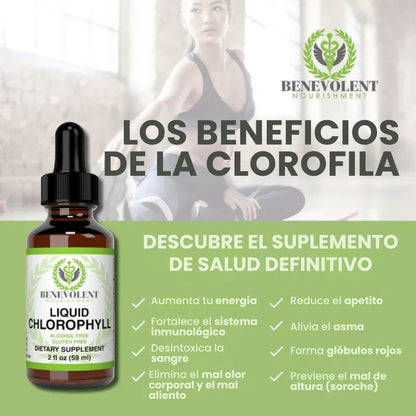 Gotas de Clorofila 🌿 Desinflamante Natural + Energía