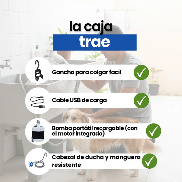 Ducha Portátil Recargable