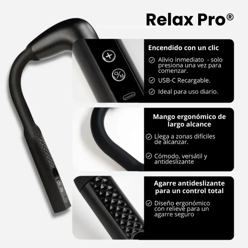 Relax Pro® | Alivio Profundo para Cuello, Espalda y Músculos