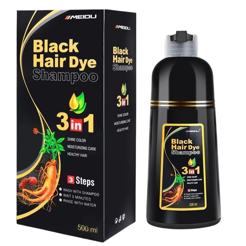 SHAMPOO CUBRE CANAS DE BARBA Y CABELLO |  MEIDU® 3 en 1