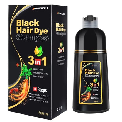 SHAMPOO CUBRE CANAS DE BARBA Y CABELLO |  MEIDU® 3 en 1