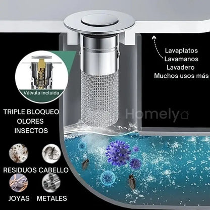 2 Filtros Tapón Antiatascos