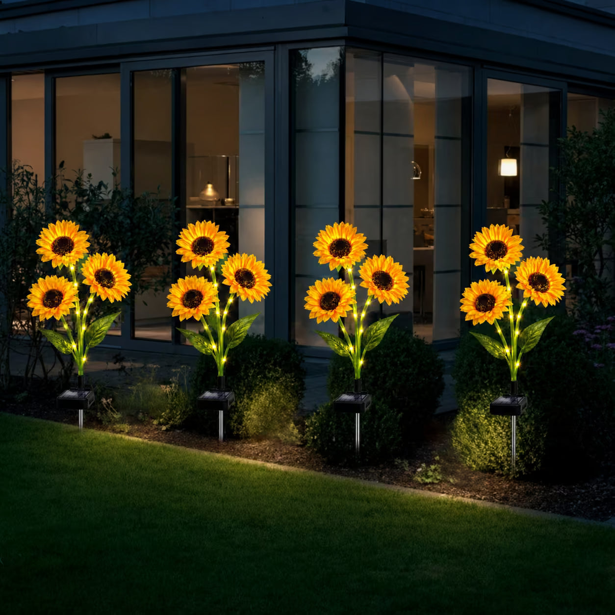 SunGlow™ Girasoles Solares – Ilumina tu jardín sin cables y sin esfuerzo