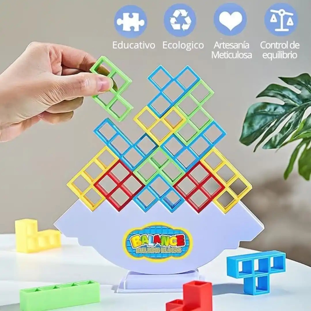 STACKING GAME® Juego de Equilibrio Tetra – Diversión inteligente para todas las edades