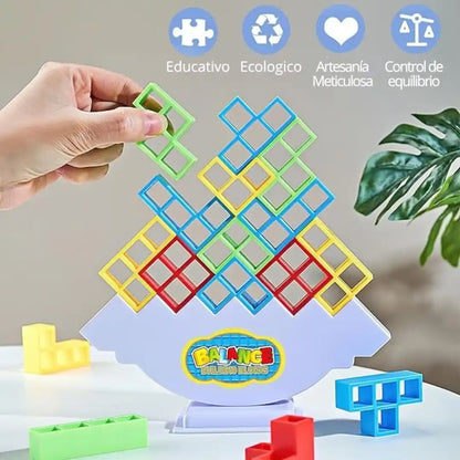 STACKING GAME® Juego de Equilibrio Tetra – Diversión inteligente para todas las edades