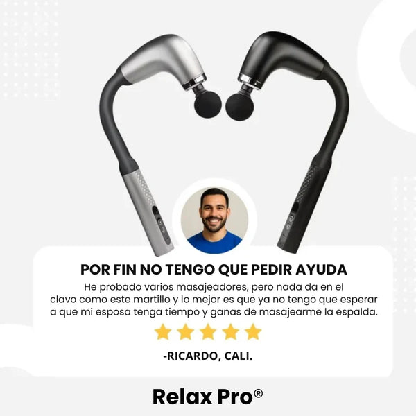Masajeador Relax Pro®  Alivio Profundo para Cuello, Espalda y Músculos