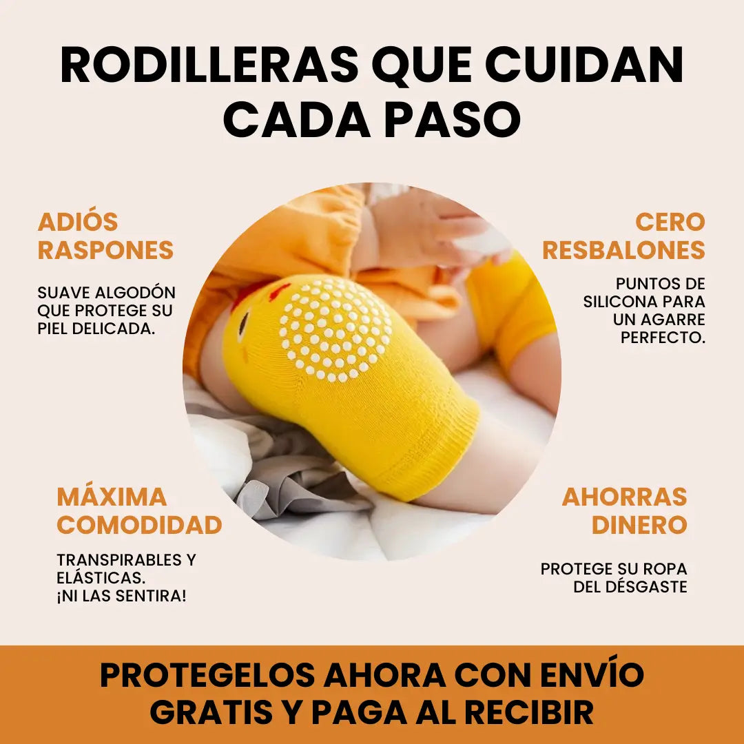 Rodilleras de Gateo Acolchadas Anti-Golpes (Pack x5)