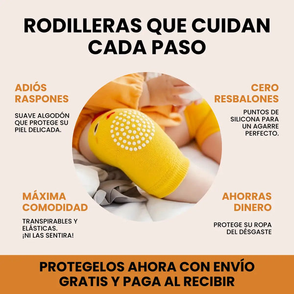 Rodilleras de Gateo Acolchadas Anti-Golpes (Pack x5)