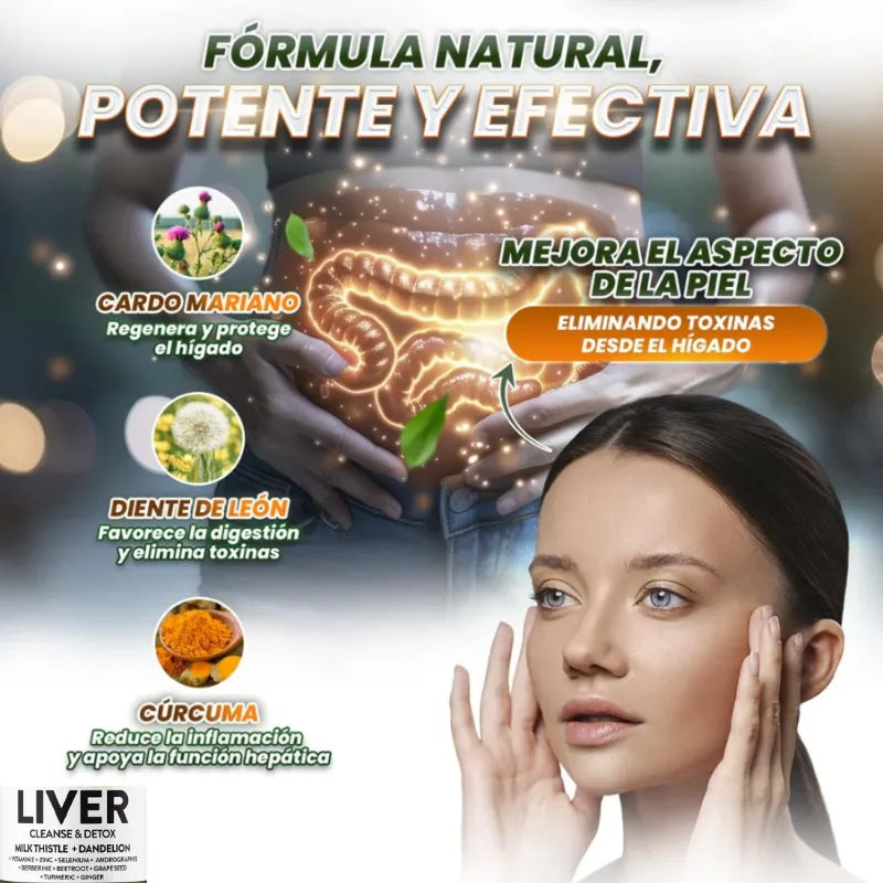 LIVER CLEANSE 70 CAPSULAS | DESINTOXICA TU HÍGADO