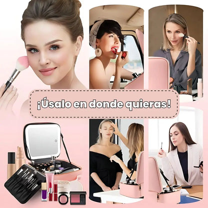 Cosmetiquera Profesional LED | Organiza y maquilla con luz perfecta