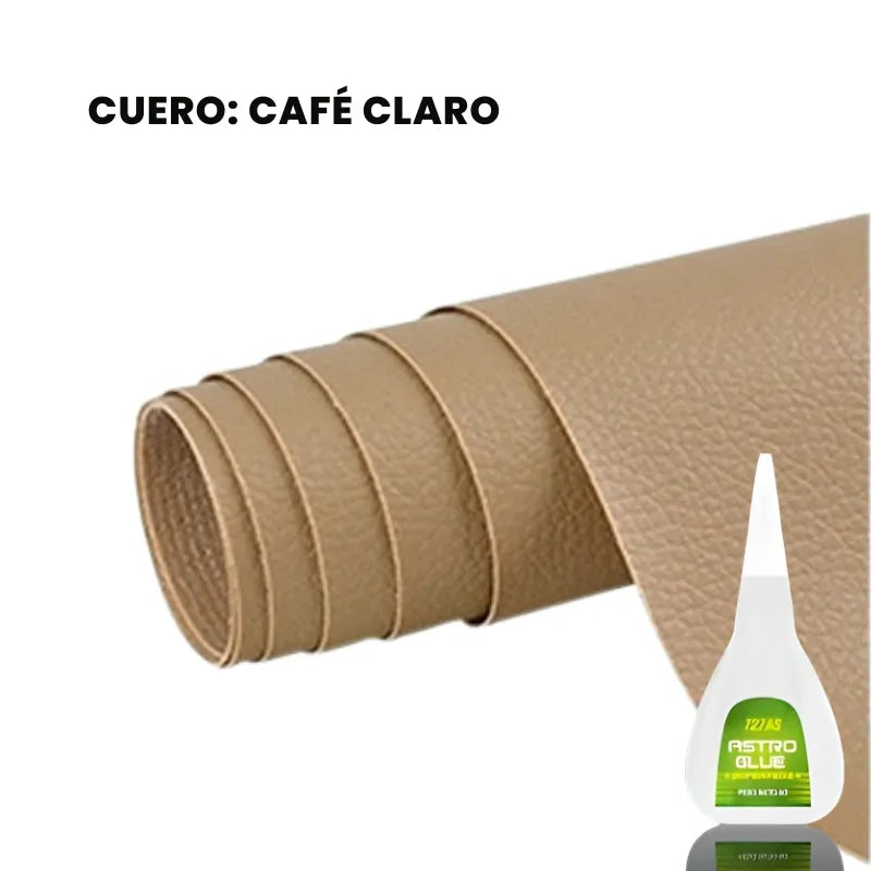 ROLLO DE CUERO AUTOADHESIVO + PEGAMENTO PARA REAFIRMAR