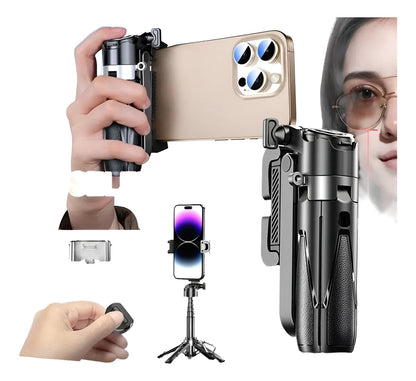 ProGrip® — Soporte Cámara + Selfie Stick 3 en 1 | Convierte tu celular en una cámara con estabilidad y control