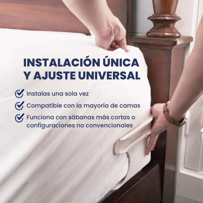 4 Sujetadores de Sábanas Lock® | Tu cama siempre perfecta