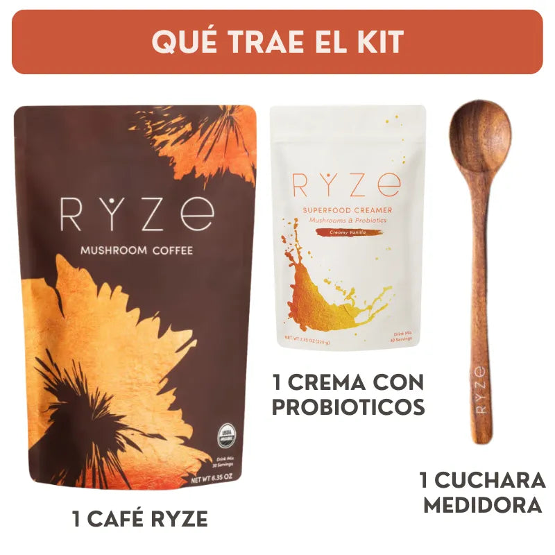 Café RYZE Hongos Adaptógenos | Kit para transformar cuerpo y mente