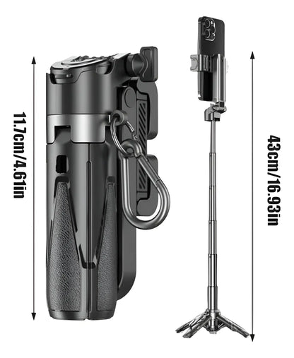 ProGrip® — Soporte Cámara + Selfie Stick 3 en 1 | Convierte tu celular en una cámara con estabilidad y control