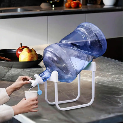 AquaStand™ | Set 2 en 1 de soporte para Botellón con Dispensador | Sirve Agua Fácil Sin Levantar Peso