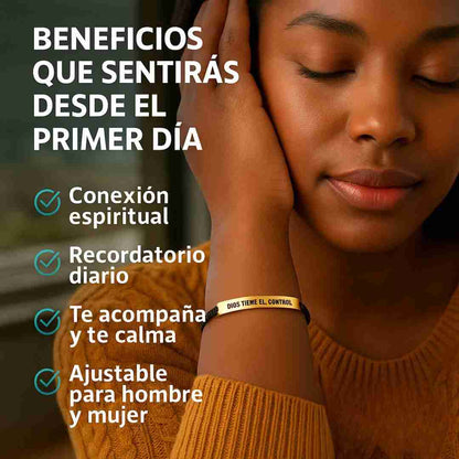 FaithBand® – Pulsera “Dios Tiene el Control” | Tu ancla de fe y fortaleza diaria