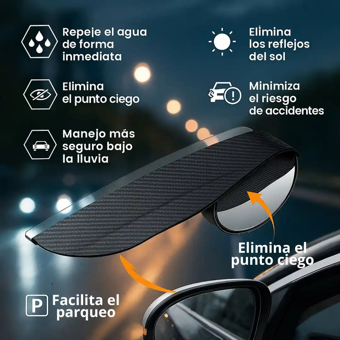 SafeView® 2-in-1 Retrovisor Antipunto Ciego – Seguridad y Visión Total en Cada Trayecto