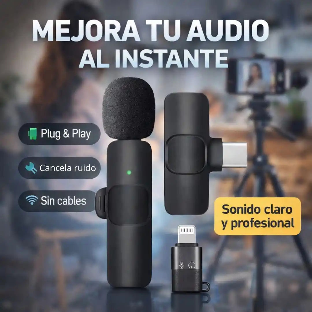 K9 Audio® – Micrófono Inalámbrico | Sonido claro y profesional