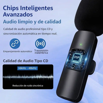 K9 Audio® – Micrófono Inalámbrico | Sonido claro y profesional