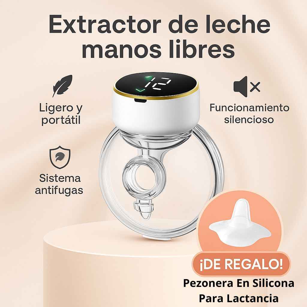 MilkEase® Extractor de Leche Portátil + pezonera de regalo