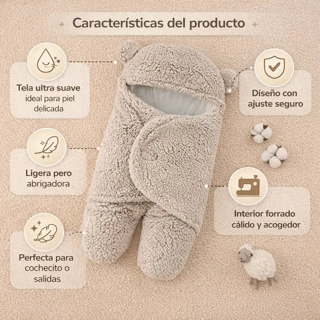 WombHug® – Manta Envolvente Sensorial | El abrazo que ayuda a tu bebé a descansar