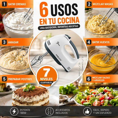 MixPro™ Batidora Multifuncional Sokany | Potencia Compacta Para Tus Recetas Favoritas
