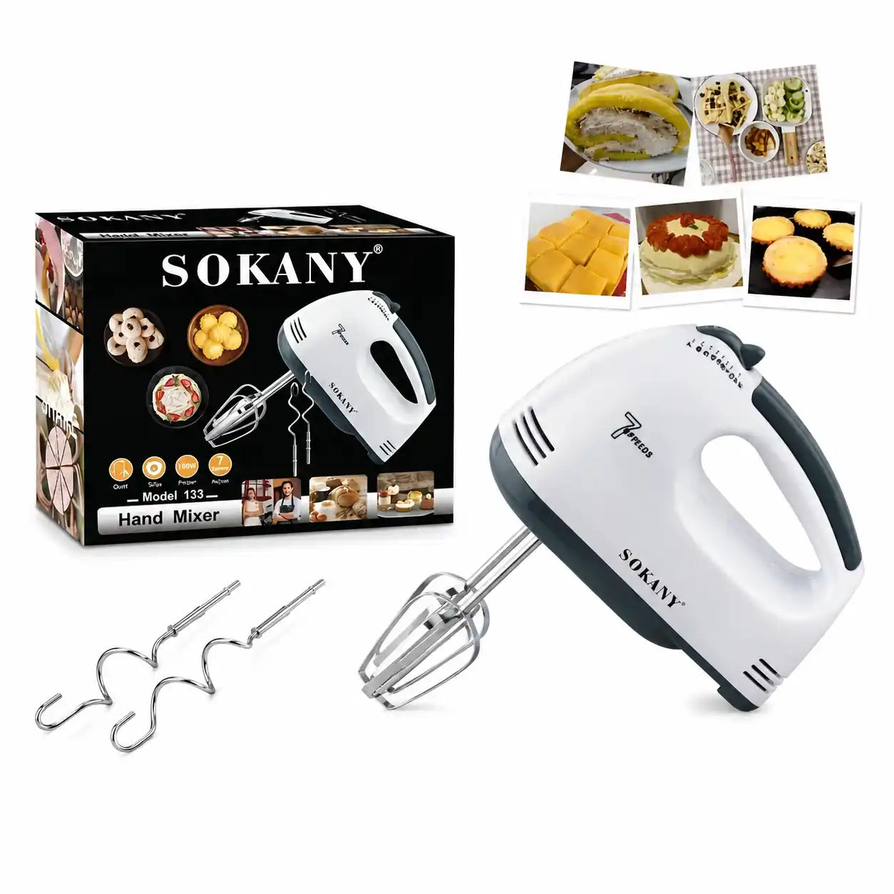 MixPro™ Batidora Multifuncional Sokany | Potencia Compacta Para Tus Recetas Favoritas