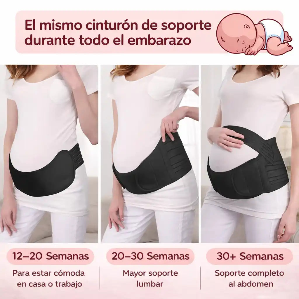 BellySupport™ – Cinturón Prenatal de Soporte que Ayuda a Aliviar la Presión del Embarazo
