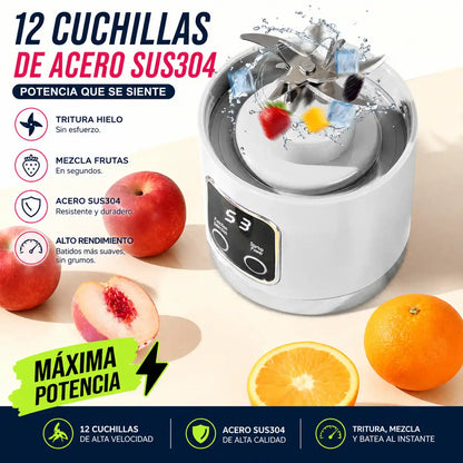 BlendGo® Licuadora Portátil Digital — Batidos Potentes Donde Quieras
