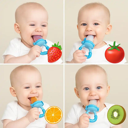 BabyBite™ – Chupo Alimentador y Mordedor de Silicona (Set x3)