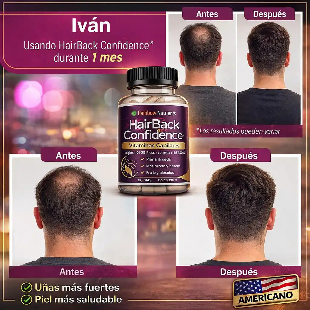 Hair Growth Confidence® Vitaminas Capilares – Recupera tu cabello desde la raíz