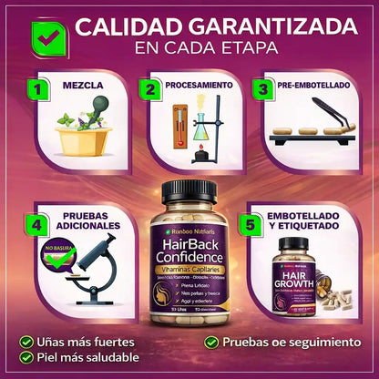 Hair Growth Confidence® Vitaminas Capilares – Recupera tu cabello desde la raíz