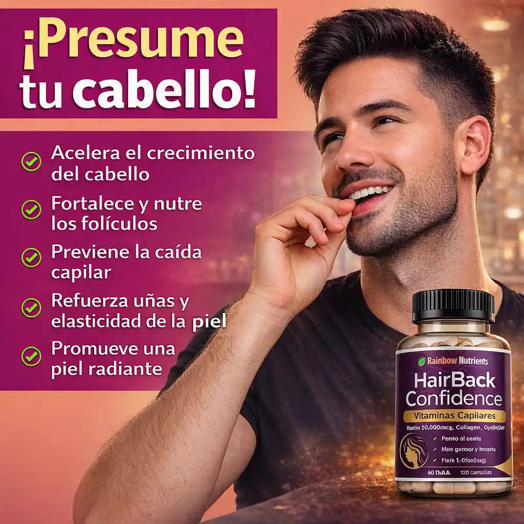 Hair Growth Confidence® Vitaminas Capilares – Recupera tu cabello desde la raíz